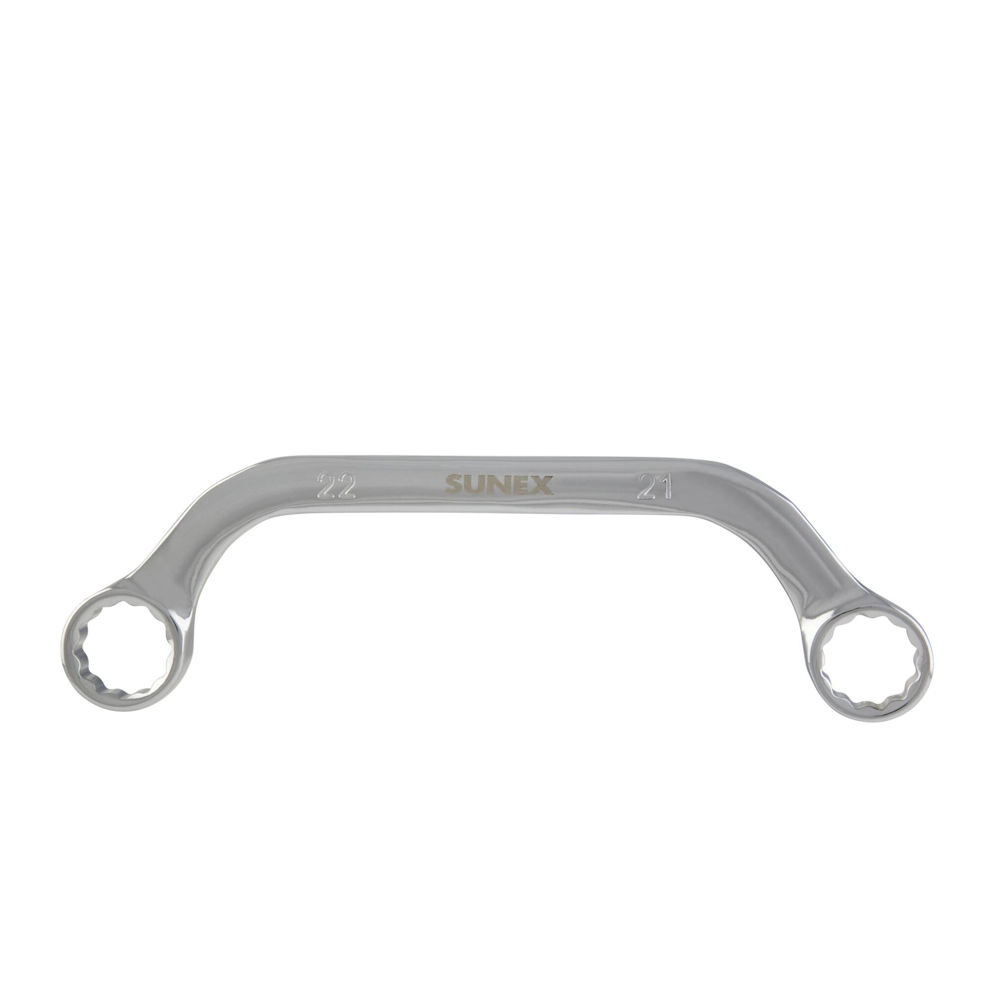Sunex Tools Half Moon Box Wrench — 21mm x 22mm, Curved Design, Alloy Steel, Model# 993505M